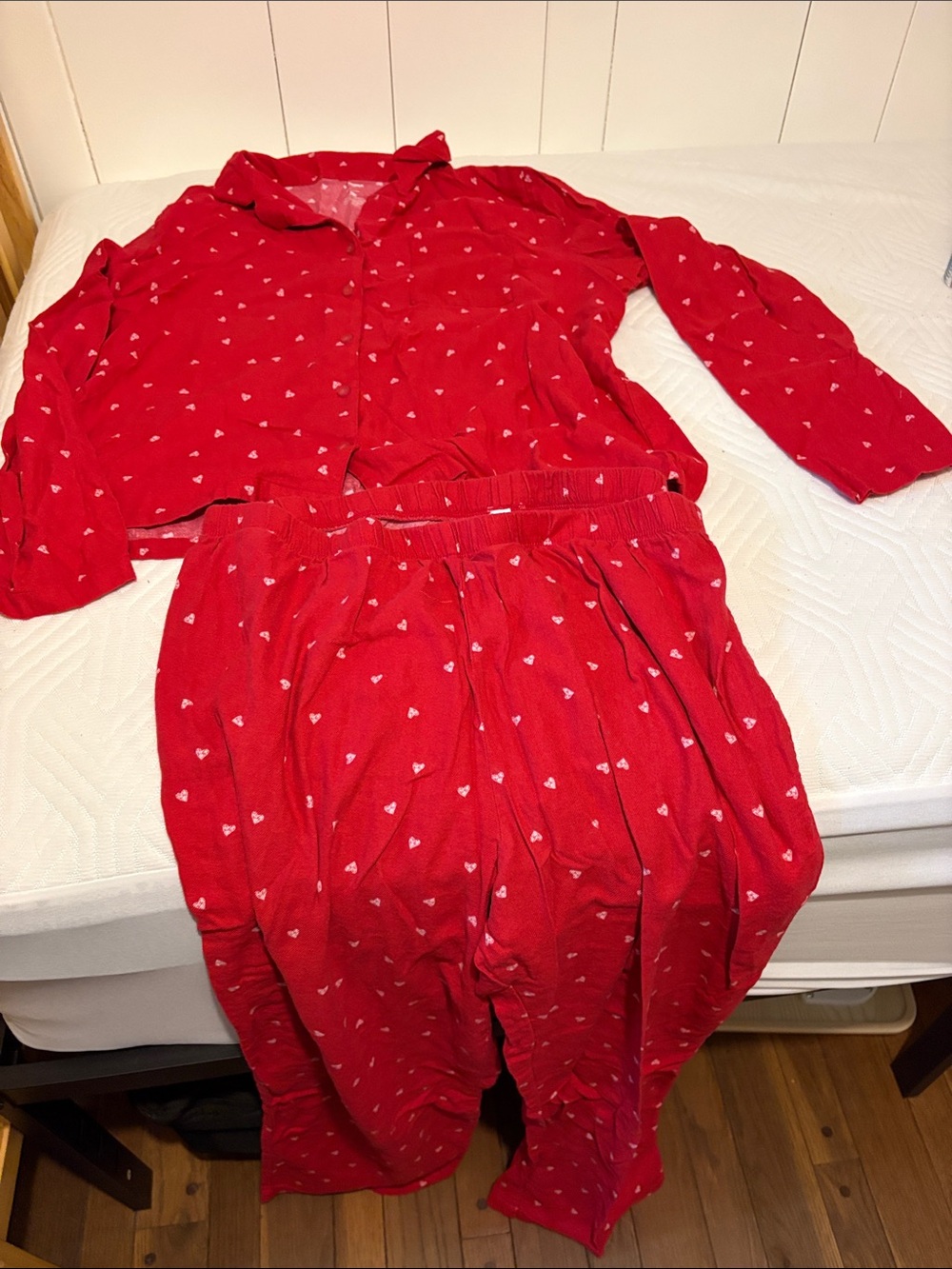 Sonoma Red Heart-Print Two-Piece Pajama Set